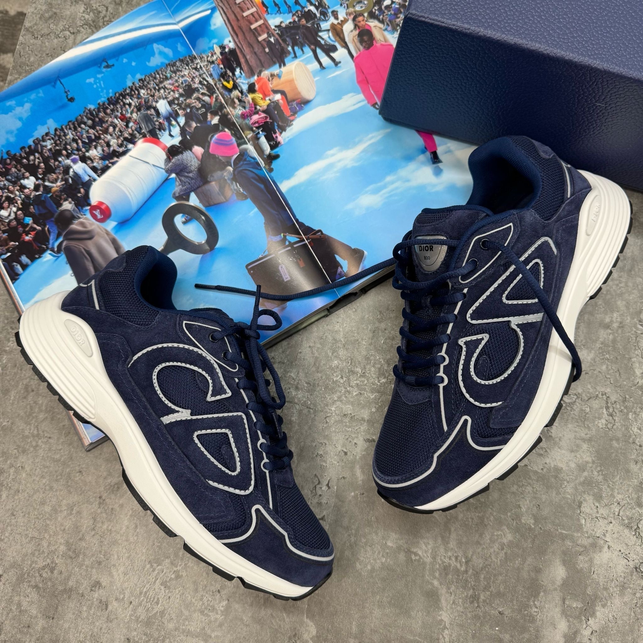 (PRE-ORDER) B30 - TRAINER - BLUE SUEDE