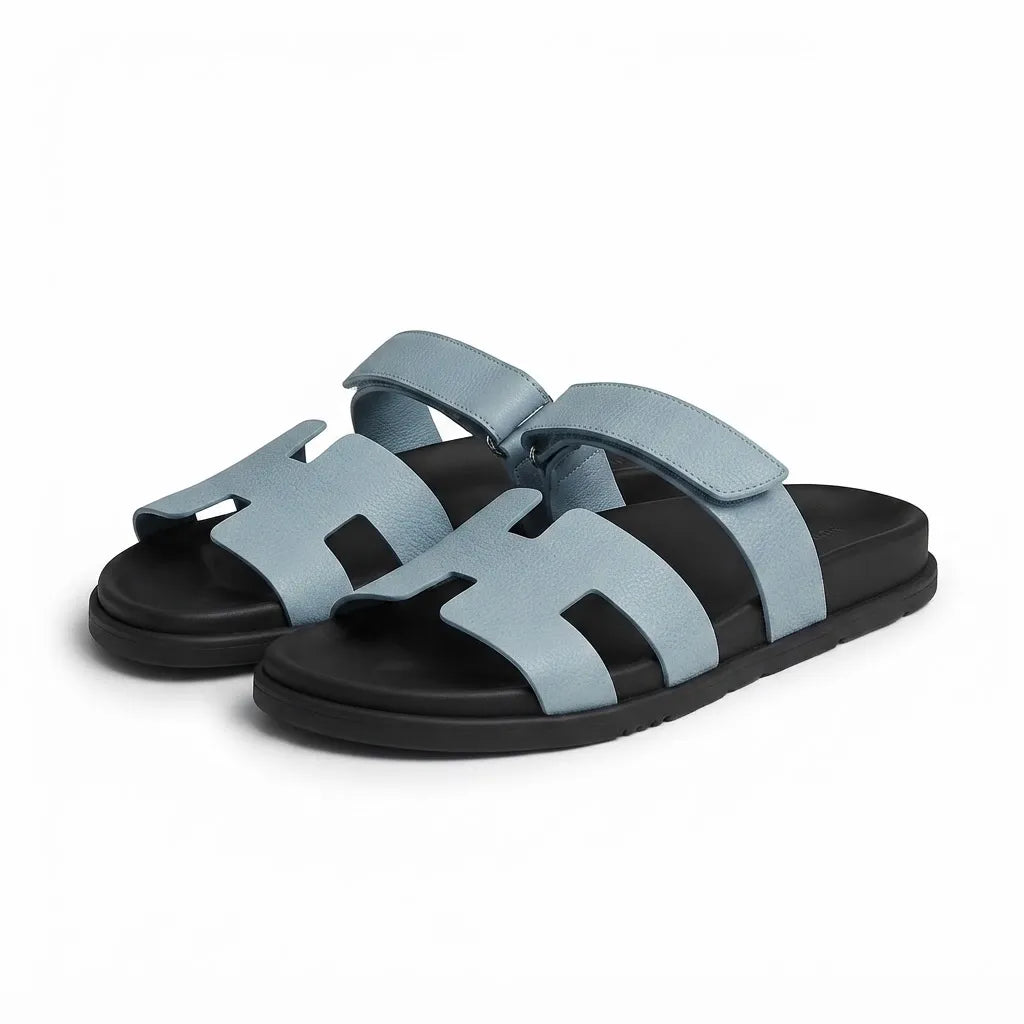 H STRAP SLIDES - SKY BLUE