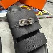 H STRAP SLIDES - BLACK