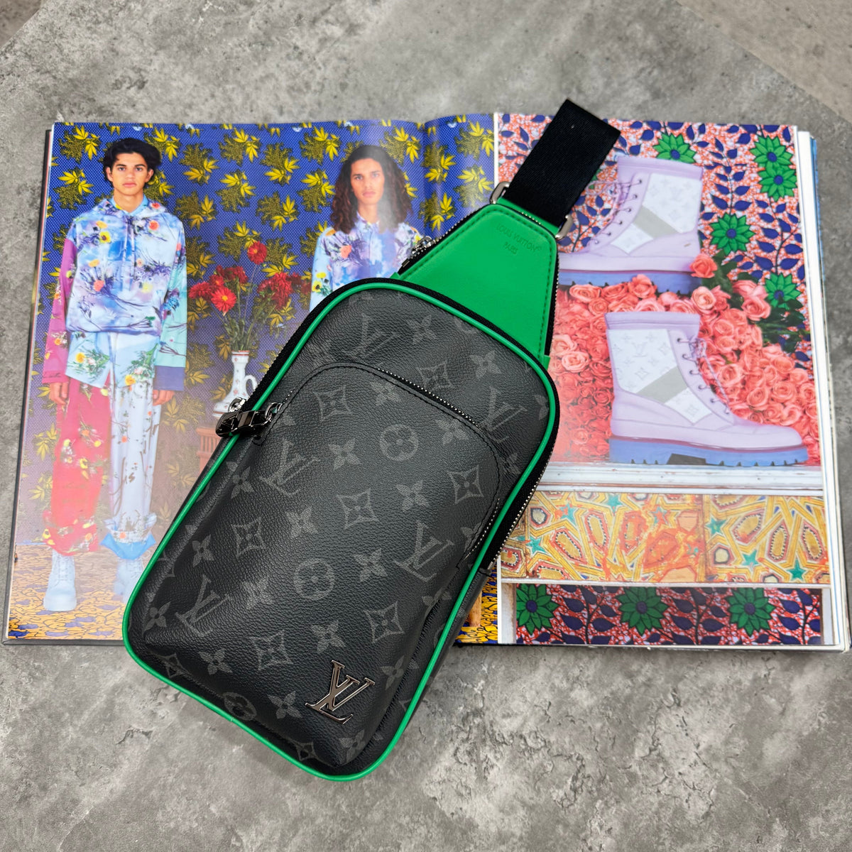 LVE - CROSSBODY BAG - BLACK/GREEN