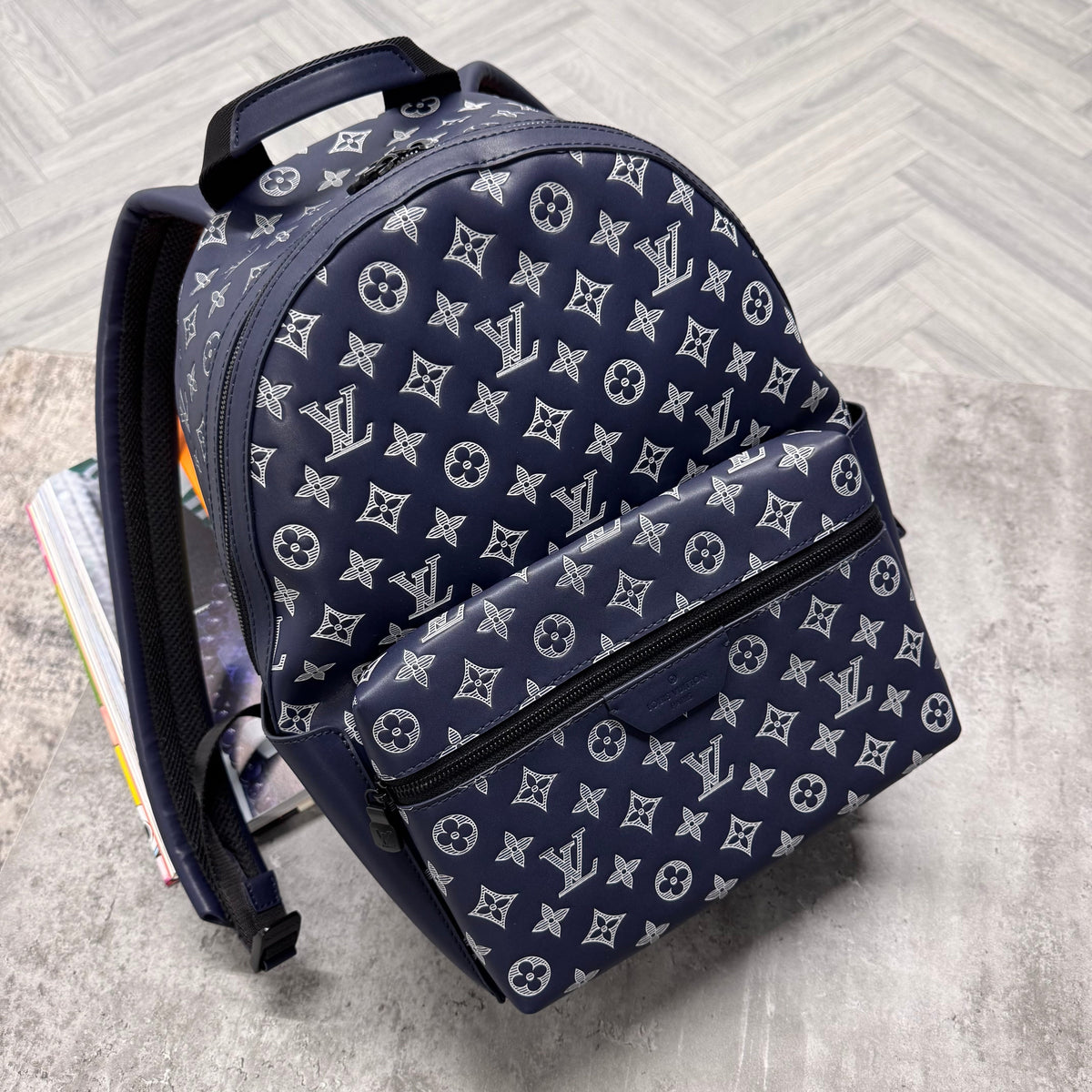 LVE MONOGRAM BACKPACK - NAVY
