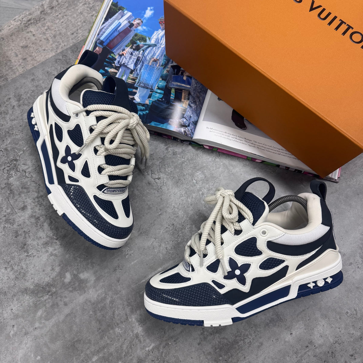 LVE SKATE TRAINERS - NAVY