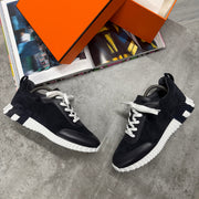 H TRAINER - NAVY SUEDE