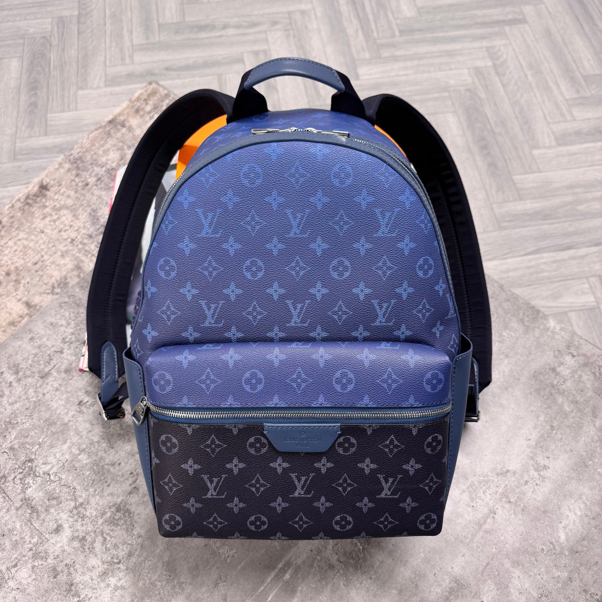 LVE MONOGRAM BACKPACK - BLUE FADE