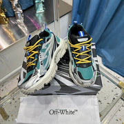 OW - TRAINERS - TEAL/GREY/YELLOW