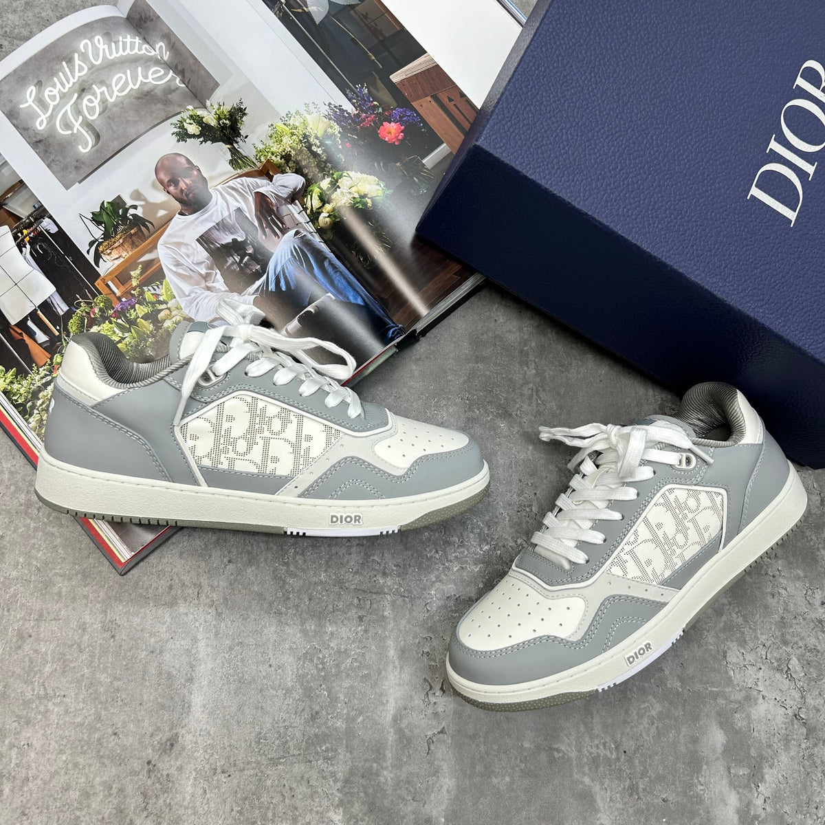 B27 - TRAINERS - GREY/WHITE