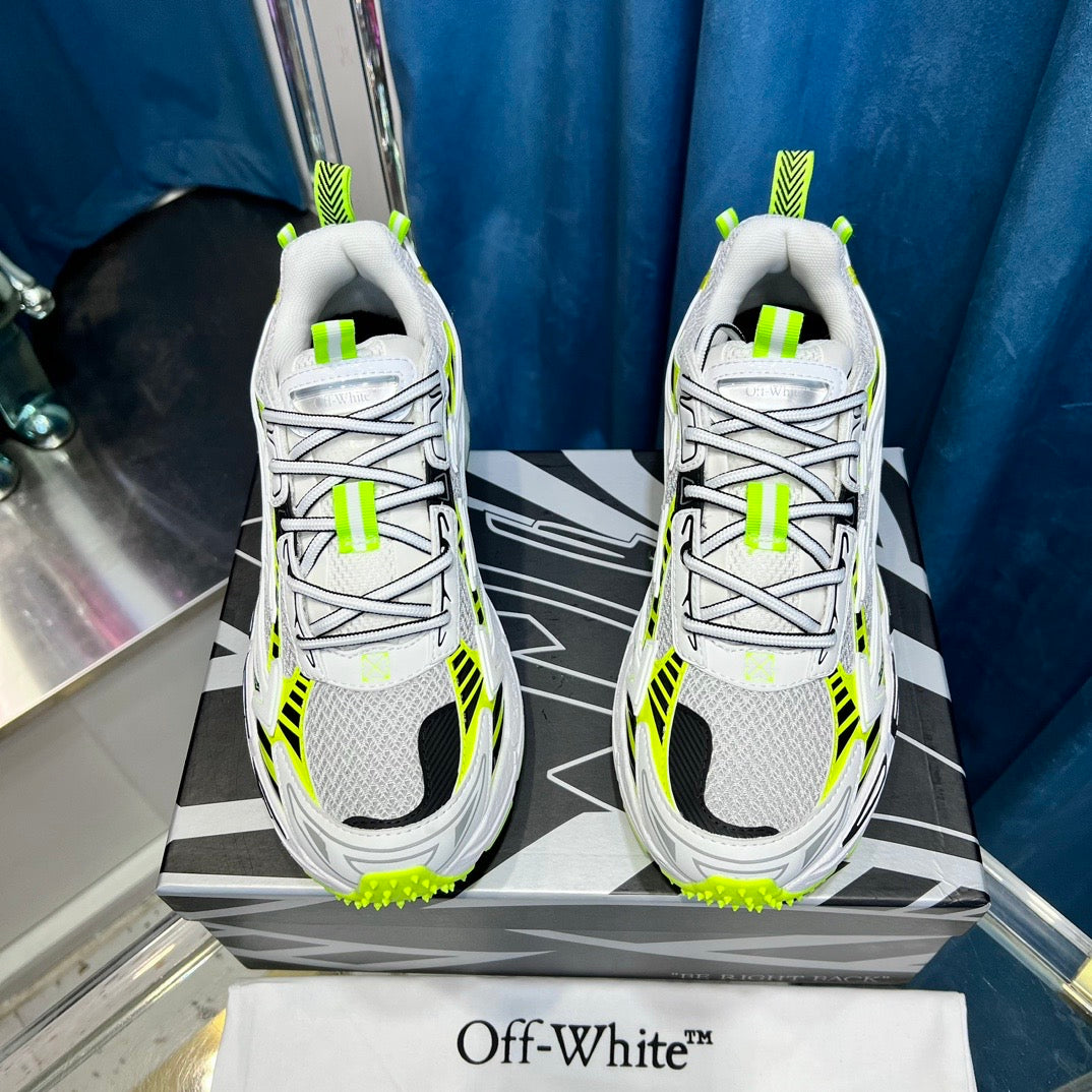 OW - TRAINERS - WHITE/LIME