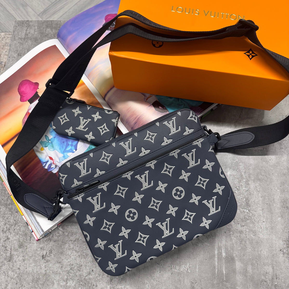 LVE TRIO BAG - NAVY