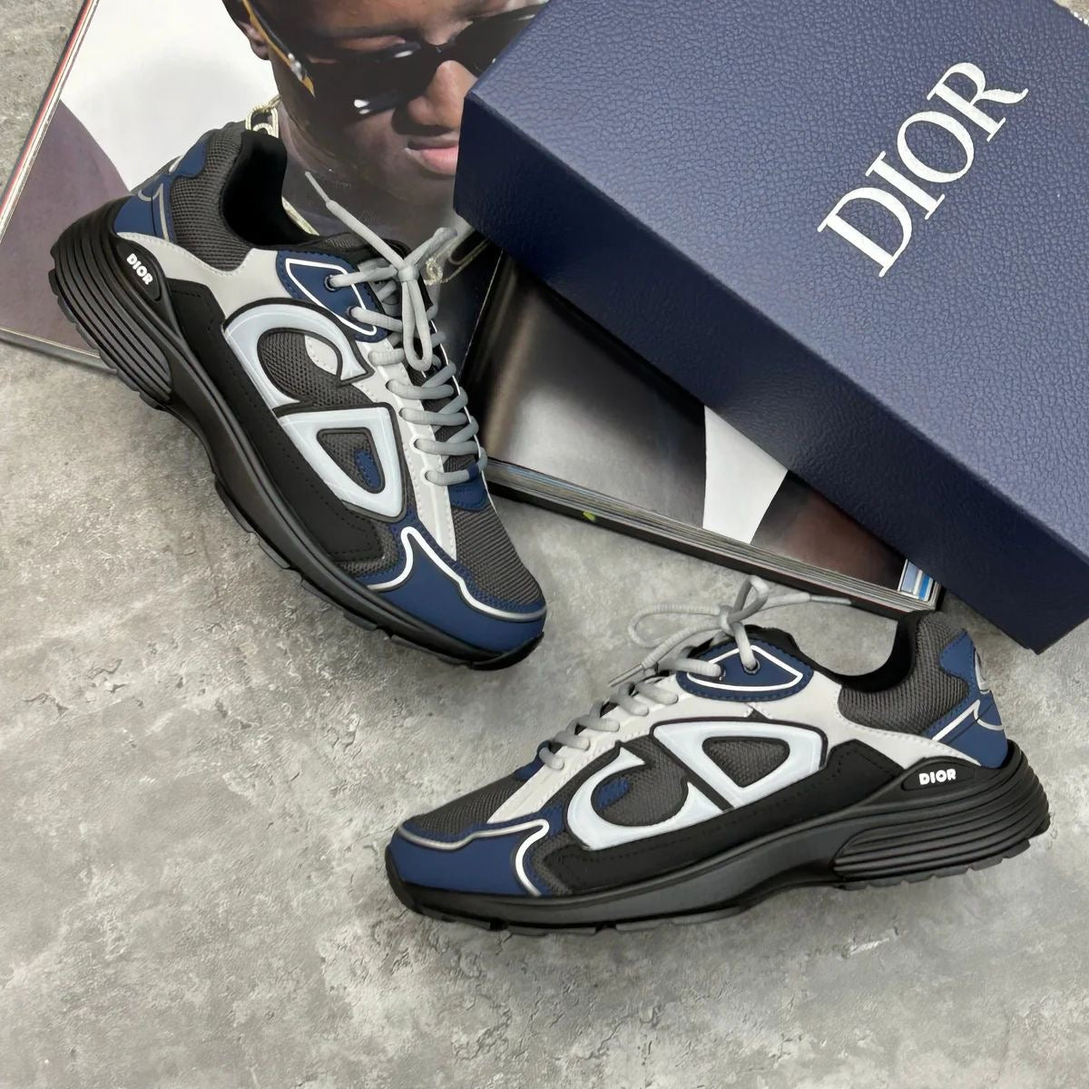 B30 - TRAINERS - NAVY/BLACK