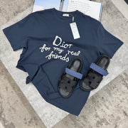H STRAP SLIDES - NAVY / BLACK