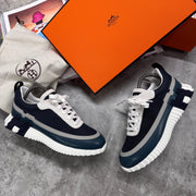 H TRAINERS - BLACK / BLUE