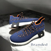 HMES - FLEX SLIP ON TRAINERS - NAVY