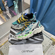 OW - TRAINERS - TEAL/GREY/YELLOW