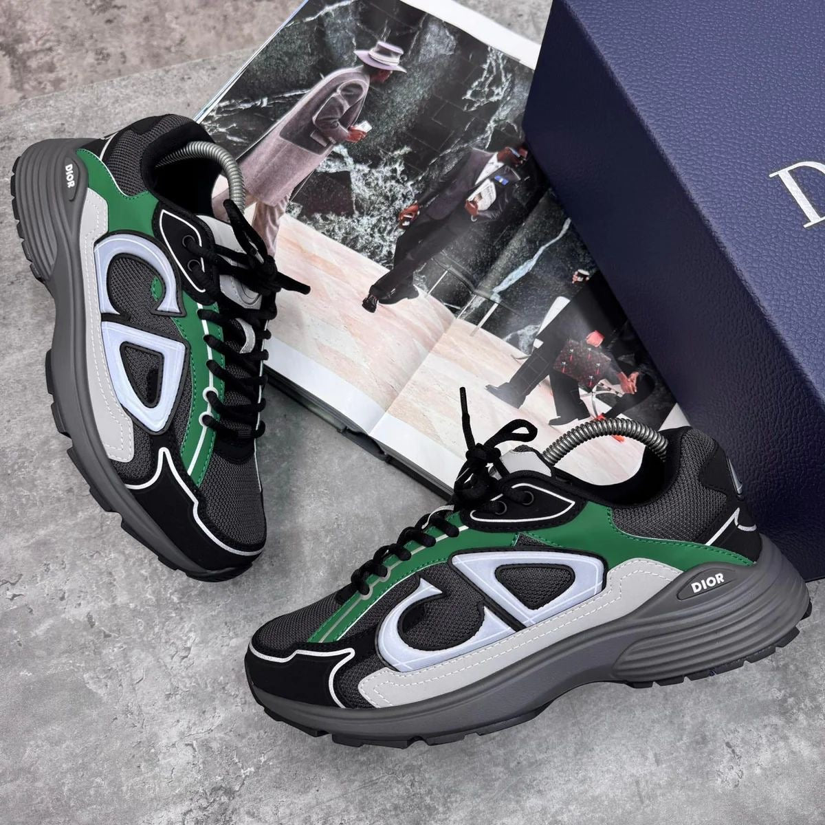 (PRE-ORDER) B30 - TRAINER - BLACK/GREY/GREEN