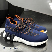 HMES - FLEX SLIP ON TRAINERS - NAVY
