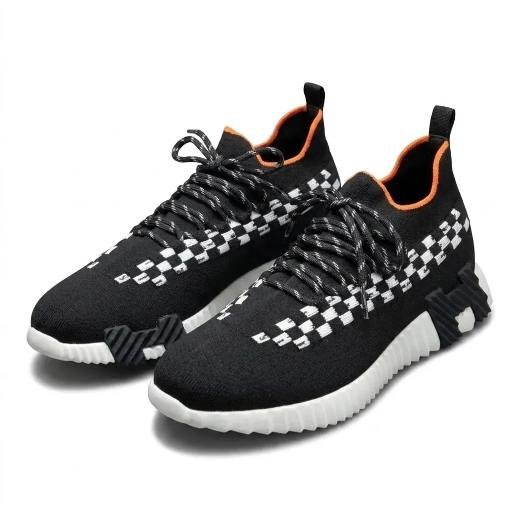HMES - FLEX SLIP ON TRAINERS - BLACK