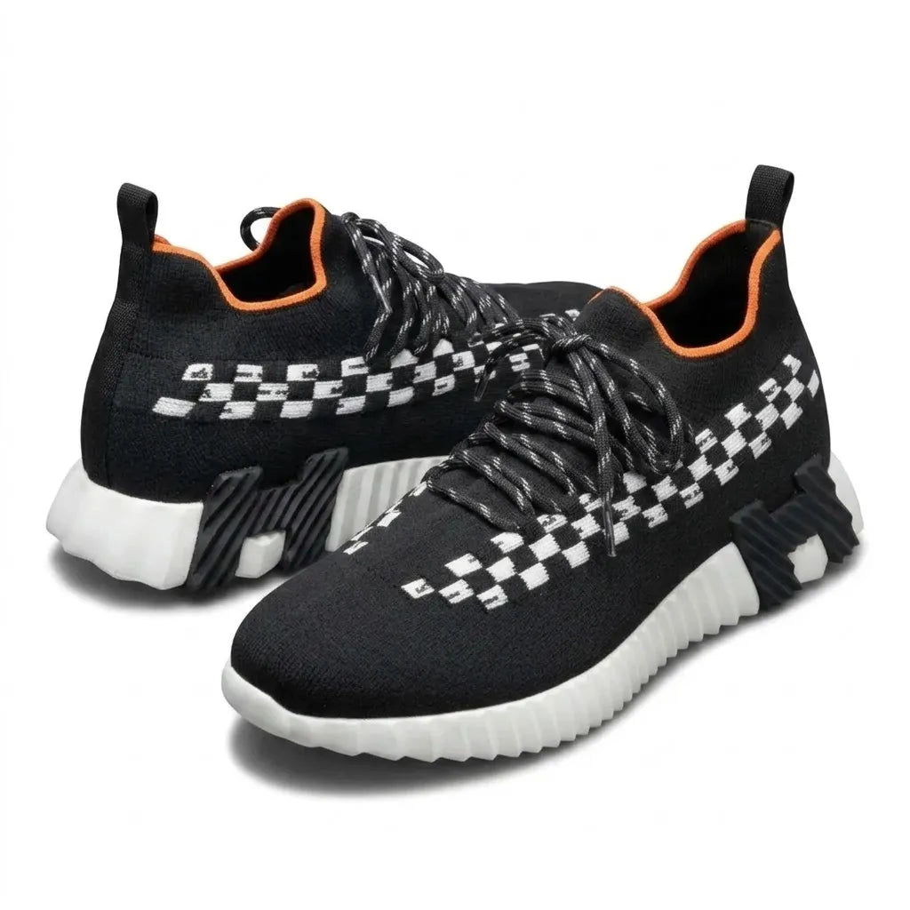 HMES - FLEX SLIP ON TRAINERS - BLACK