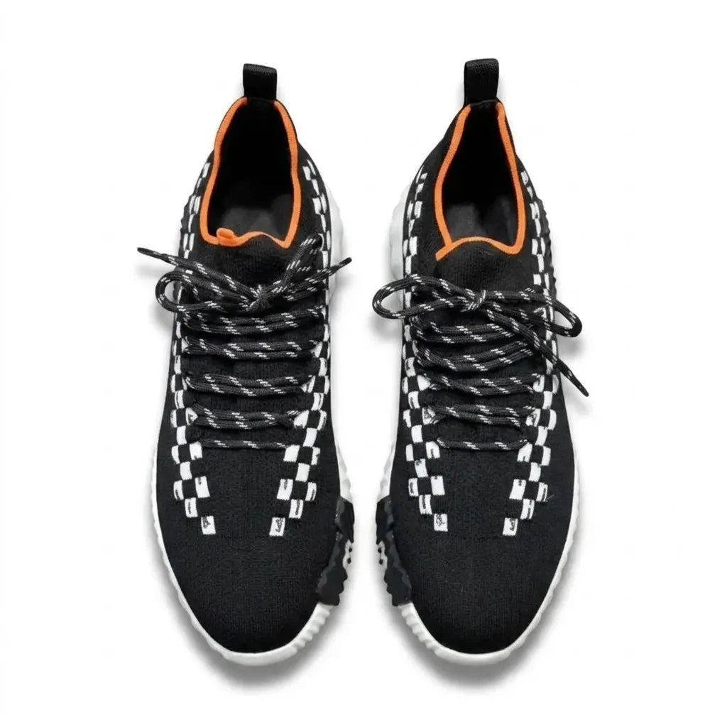HMES - FLEX SLIP ON TRAINERS - BLACK