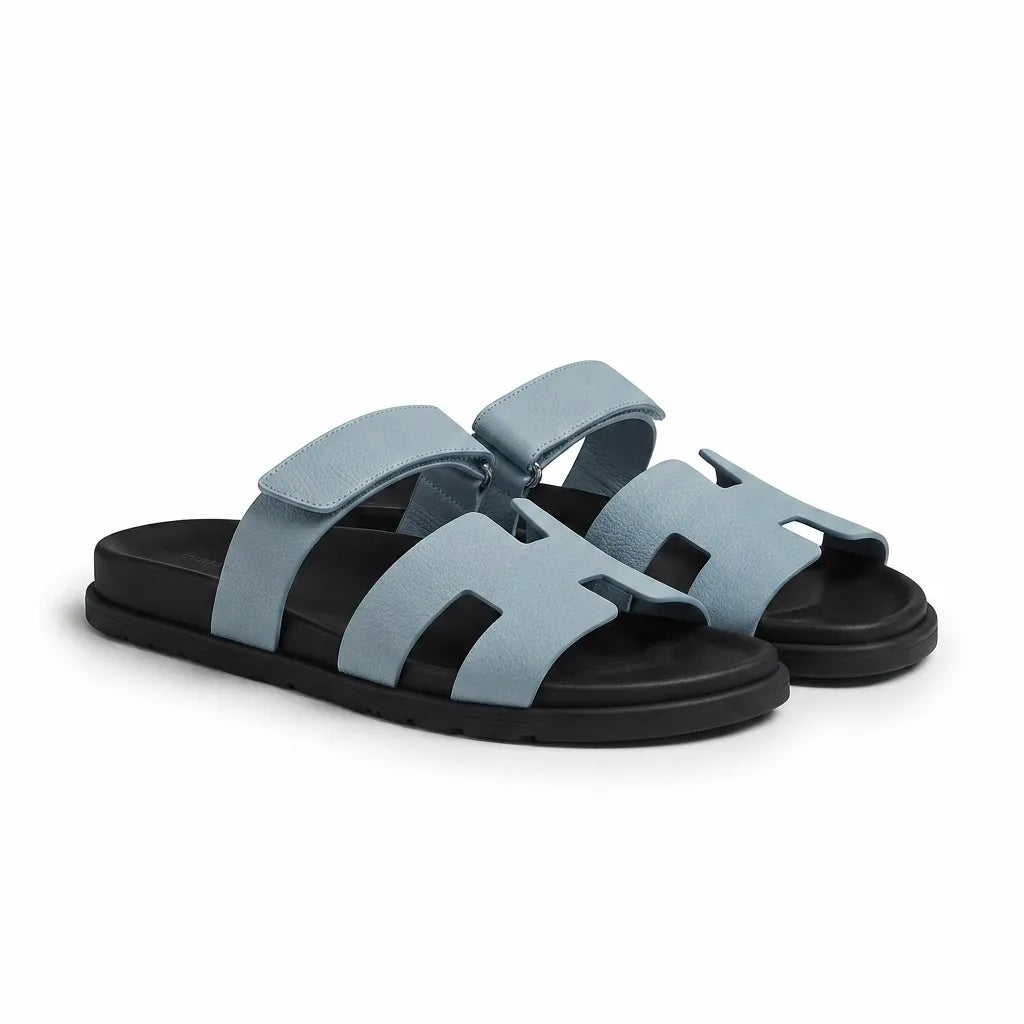 H STRAP SLIDES - SKY BLUE