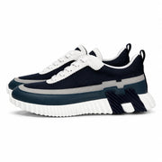 H TRAINERS - BLACK / BLUE