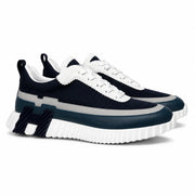H TRAINERS - BLACK / BLUE