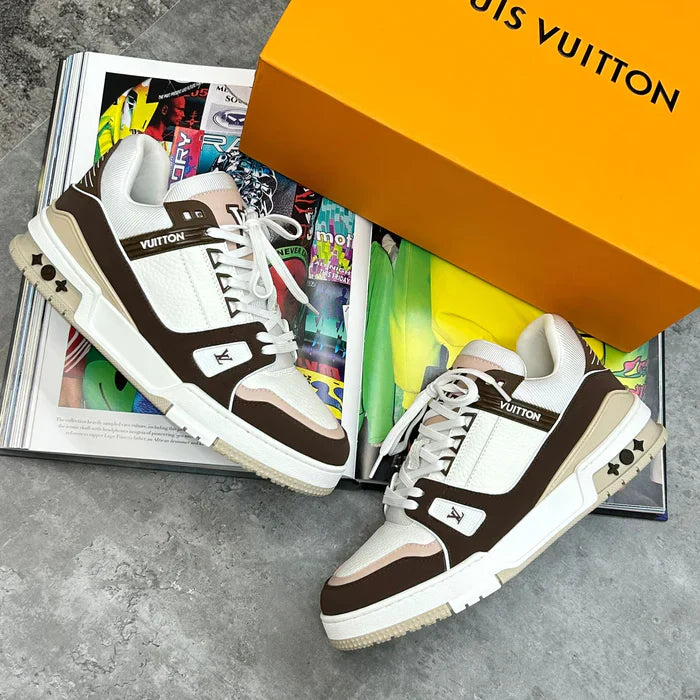 LVE TRAINERS - BROWN / WHITE