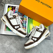LVE TRAINERS - BROWN / WHITE