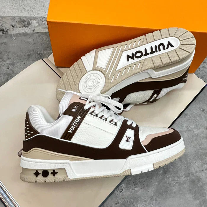 LVE TRAINERS - BROWN / WHITE