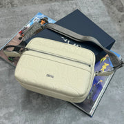 CD LEATHER BAG - CREAM
