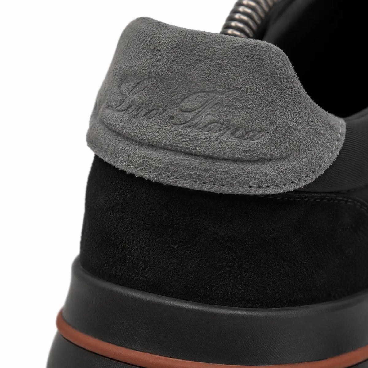 LORO SUEDE RUNNER TRAINER - BLACK