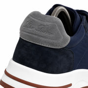 LORO SUEDE RUNNER TRAINER - NAVY