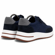 LORO SUEDE RUNNER TRAINER - NAVY