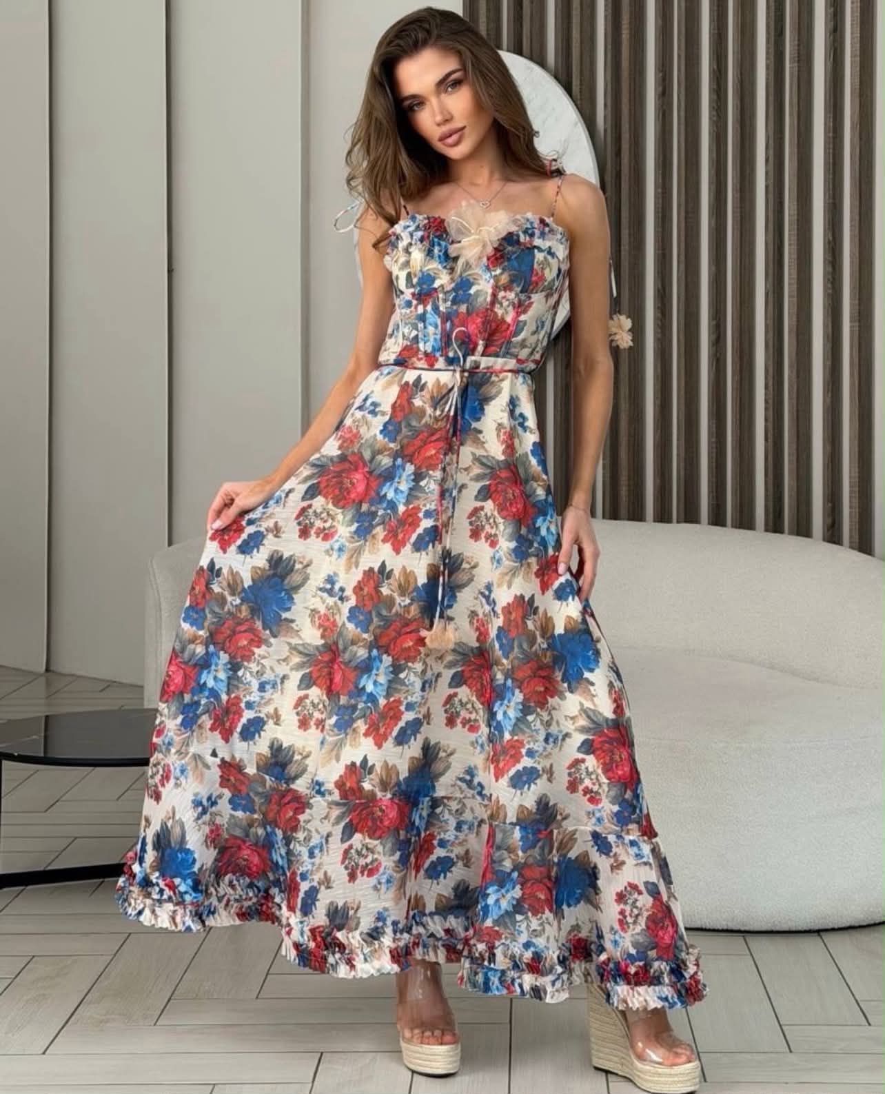 Midnight Bloom Maxi Dress
