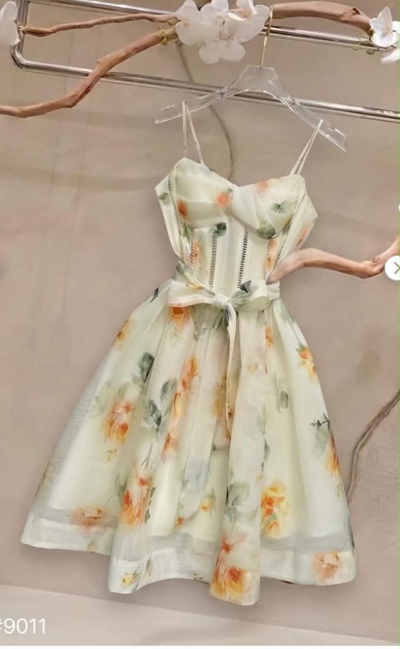 Blossom Garden Corset Mini Dress
