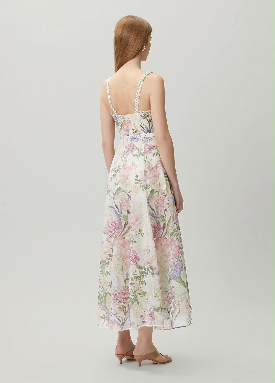 Botanical Bloom Floral Midi Dress